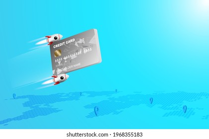 Credit card transactions are on rocket fly with the privilege of buying, paying, transferring money locally and internationally around the world, high limit safety and accident and health insurance