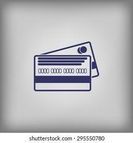 Credit card two icon 