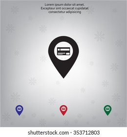 Credit card vector, bank pointer