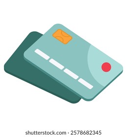 Credit card vector, clip art credit card, credit card clip art, flat icon design illustration
