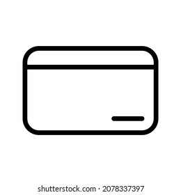 Icono de diseño de vectores de tarjeta de crédito. Adecuado para el diseño de UI y UX