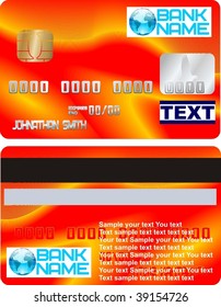 credit card vector design three