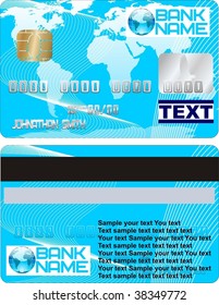 credit card vector design two
