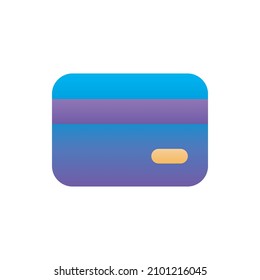 Símbolo de diseño de icono plano vector tarjeta de crédito en archivo EPS 10 de fondo blanco