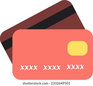 Icono plano vector de tarjeta de crédito. Pago en línea. Retirada en efectivo de tarjeta de débito de crédito. Estilo Mínimo de Tarjeta de Crédito. Operaciones financieras