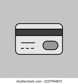 Kreditkarte, Vektorgrafiksymbol. Online-Zahlung. Barzahlung mit Kreditkarte. E-Commerce-Zeichen. Graph-Symbol für Ihr Website-Design, Logo, App, Benutzeroberfläche