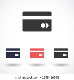 credit card vector icon 10 eps