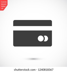 credit card vector icon 10 eps