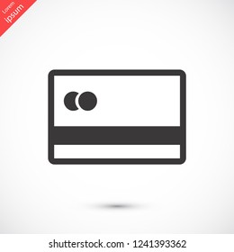 credit card vector icon 10 eps