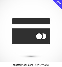 credit card vector icon 10 eps