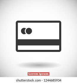 credit card vector icon 10 eps