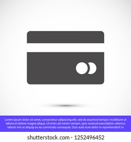 credit card vector icon 10 eps