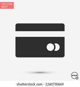 credit card vector icon 10 eps