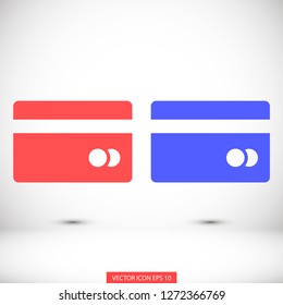 credit card vector icon 10 eps