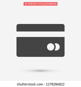 credit card vector icon 10 eps
