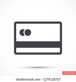 credit card vector icon 10 eps
