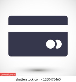 credit card vector icon 10 eps