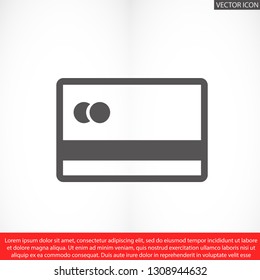 credit card vector icon 10 eps