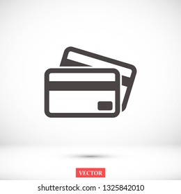 credit card vector icon 10 eps