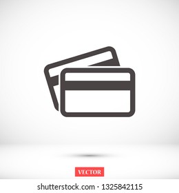 credit card vector icon 10 eps