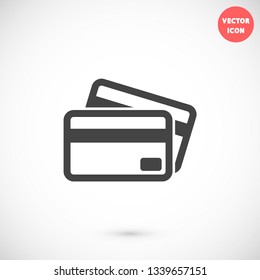 credit card vector icon 10 eps