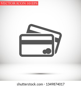 credit card vector icon 10 eps