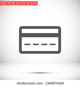 credit card vector icon 10 eps