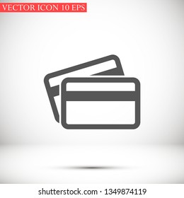 credit card vector icon 10 eps