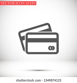 credit card vector icon 10 eps