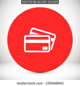 credit card vector icon 10 eps