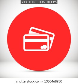 credit card vector icon 10 eps