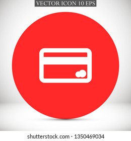 credit card vector icon 10 eps