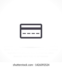 credit card vector icon 10 eps , Lorem ipsum Flat design