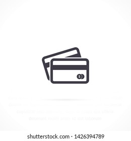 credit card vector icon 10 eps , Lorem ipsum Flat design