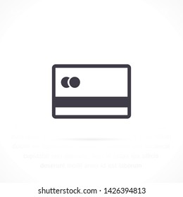 credit card vector icon 10 eps , Lorem ipsum Flat design