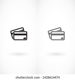 credit card vector icon 10 eps 