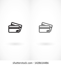 credit card vector icon 10 eps 