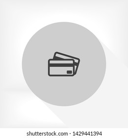 credit card vector icon 10 eps , Lorem ipsum Flat design