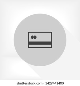 credit card vector icon 10 eps , Lorem ipsum Flat design