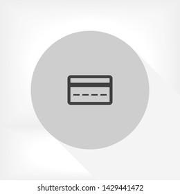 credit card vector icon 10 eps , Lorem ipsum Flat design