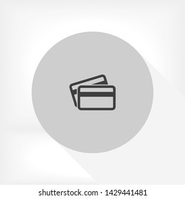 credit card vector icon 10 eps , Lorem ipsum Flat design