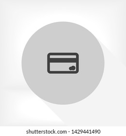 credit card vector icon 10 eps , Lorem ipsum Flat design