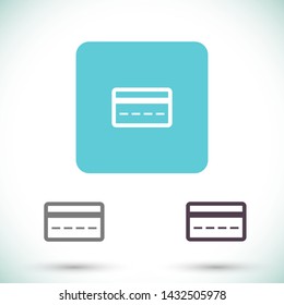 credit card vector icon 10 eps , Lorem ipsum Flat design