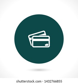 credit card vector icon 10 eps , Lorem ipsum Flat design