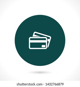 credit card vector icon 10 eps , Lorem ipsum Flat design