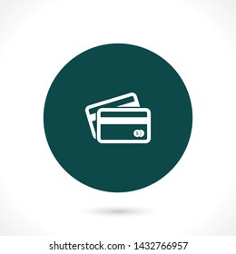 credit card vector icon 10 eps , Lorem ipsum Flat design