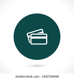credit card vector icon 10 eps , Lorem ipsum Flat design