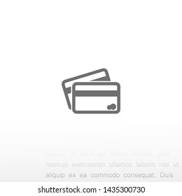 credit card vector icon 10 eps , Lorem ipsum Flat design