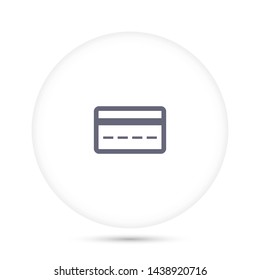 credit card vector icon 10 eps , Lorem ipsum Flat design