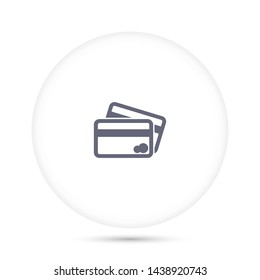 credit card vector icon 10 eps , Lorem ipsum Flat design